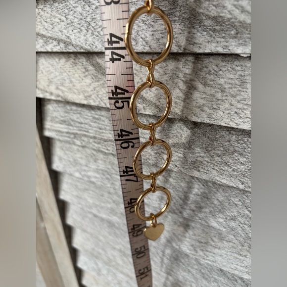 JUICY COUTURE of Los Angeles Gold Hoop Circle Chain Belt in Gold Size Med/Large - Picture 11 of 15